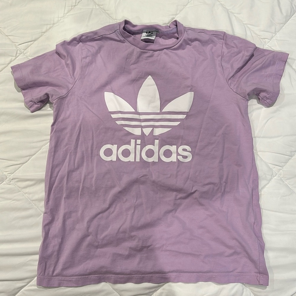 Lavender adidas t shirt